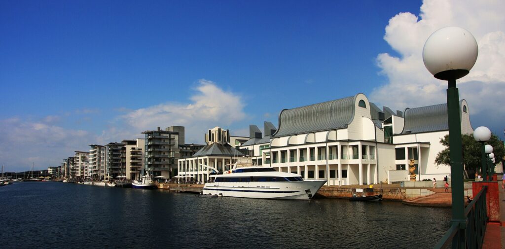 Dunkers kulturhus och Norra hamnen i Helsingborg