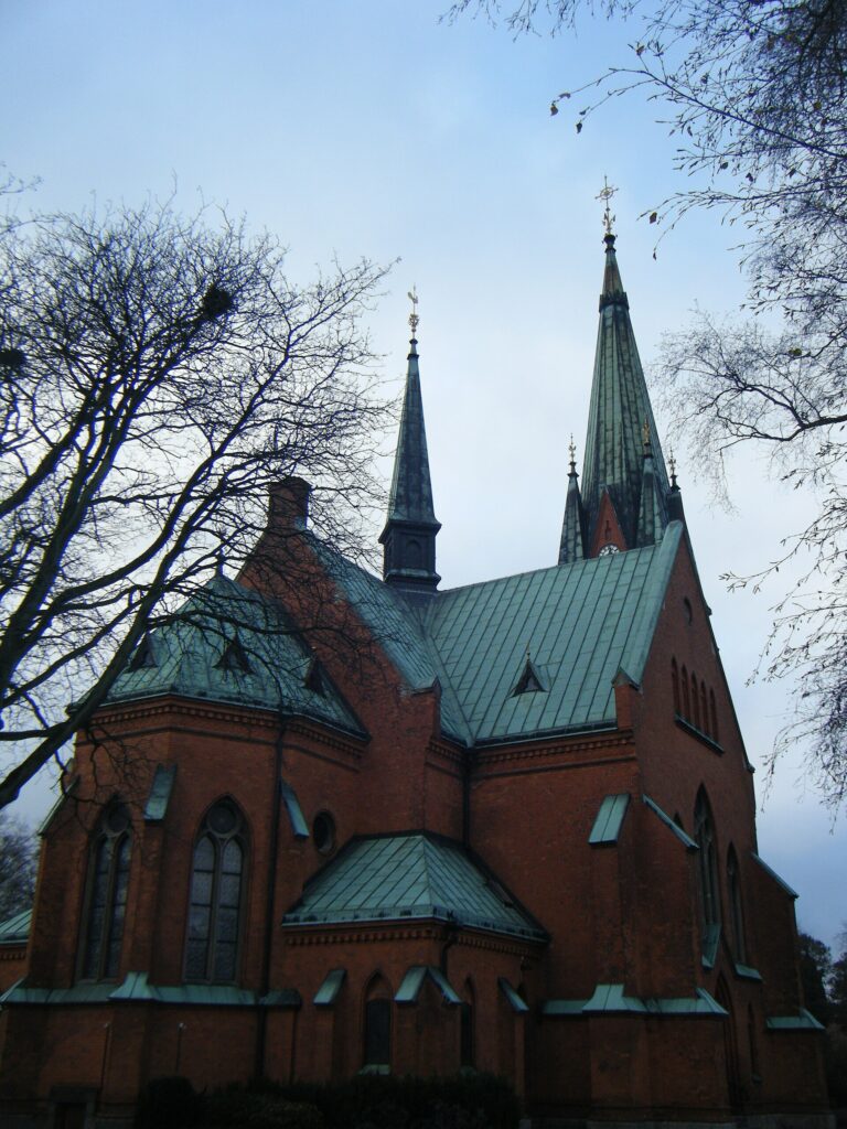 Eslövs kyrka med sina spiror