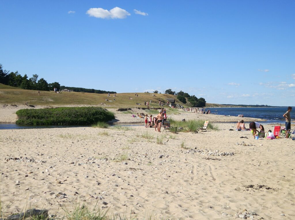 Stranden vid Haväng på Österlen i Skåne