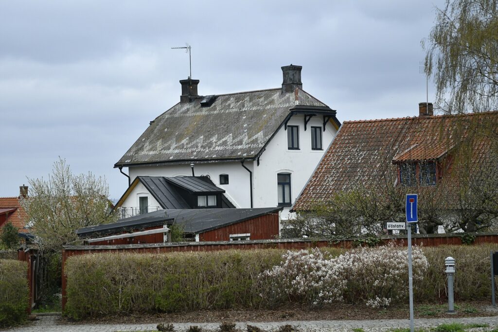 Bebyggelse i Kivik på Österlen i Skåne