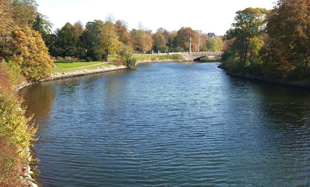 Kanalen i Kungsparken i Malmö