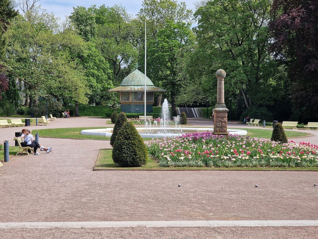 Stadsparken i Lund på våren