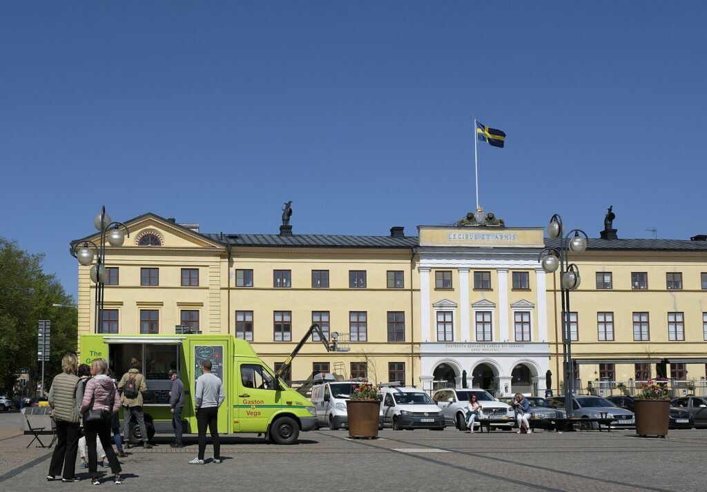 Stora torg i Kristianstad i Skåne