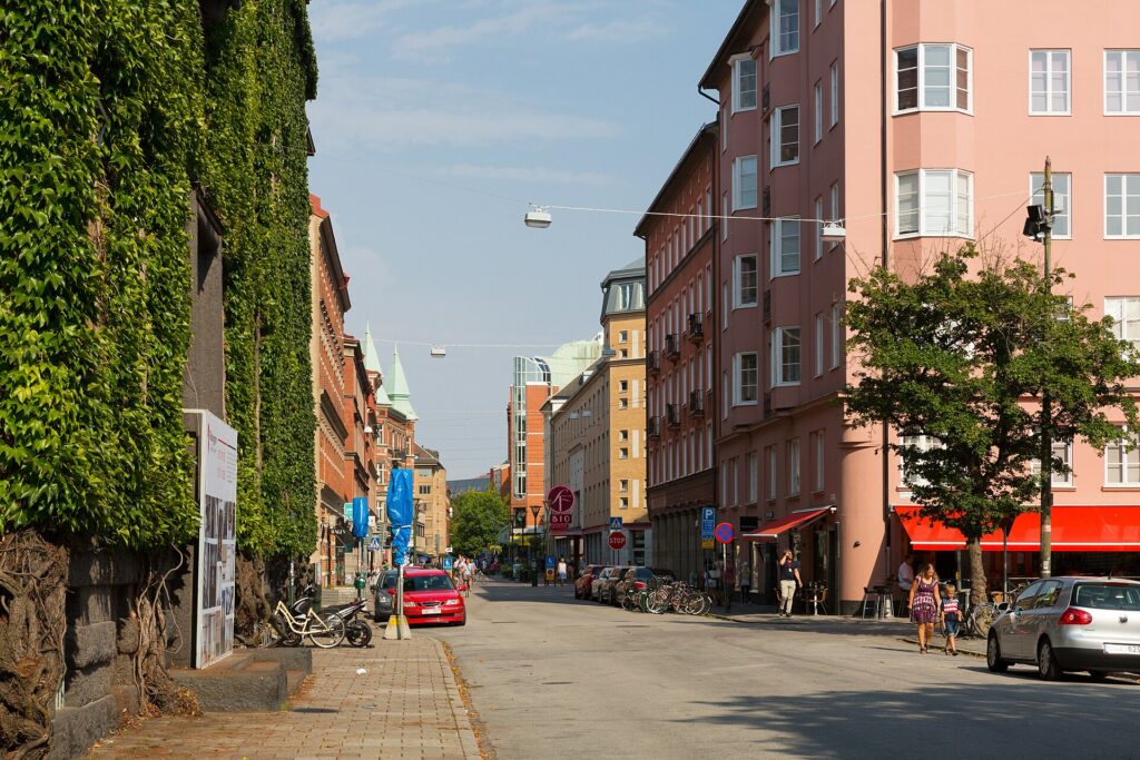 Storgatan sedd från Davidshallstorg i Malmö