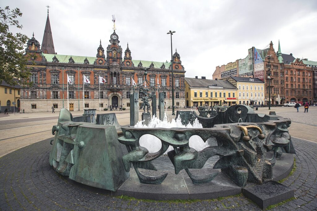 Stortorget med rådhuset i Malmö
